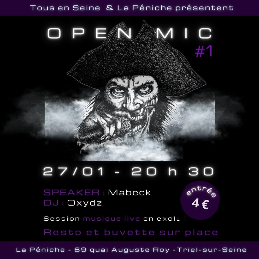 Premier Open mic dans le cadre du projet "Crash Test"